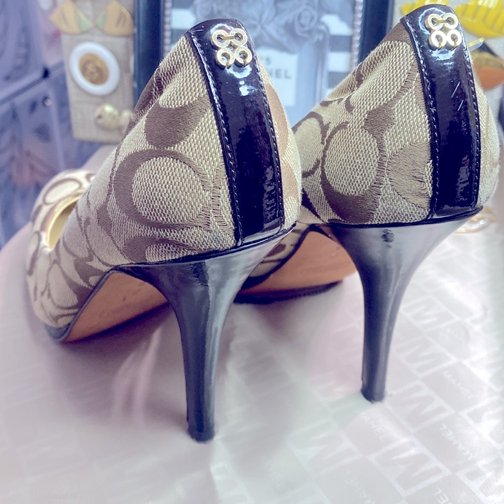 COACH like new  shoes heels 🔥❤️💃🏻